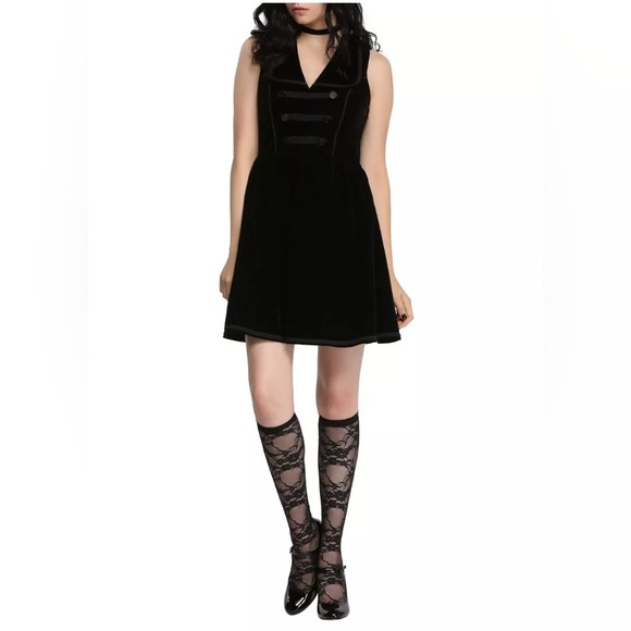 Hot Topic Dresses & Skirts - American Horror Story Hotel Bellhop Velvet Dress Hot Topic Medium